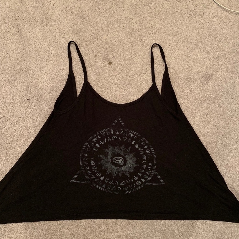 Black tank top